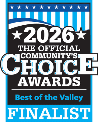 Best of the Valley 2026 Community's Choice Awards finalist badge