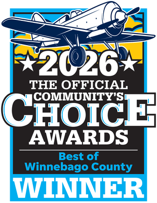 Best of Winnebago County 2026 Community's Choice Awards winner badge